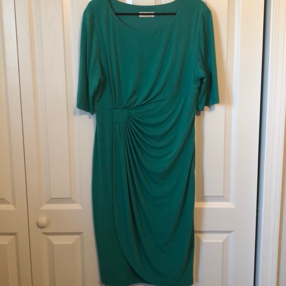 Green/teal Dress Barn dress. Worn once!